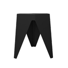 Banco Baixa em Plástico 45,5cm Preto Bee I'm In Home