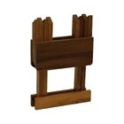 Banco Baixo Dobrável Ipanema Madeira Imbuia Maciça Stain Imbu