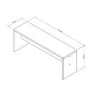 Banco Baixo Para Mesa Jantar 2 Lugares Liv - Branco