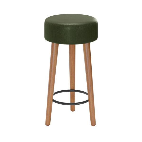 Banco Baixo Retrô Para Sala Corbyn Verde