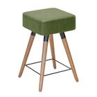 Banco Baixo Retrô Quadrado Charlie Verde