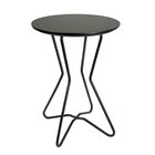 Banco Baixo Saturno Com Pés De Ferro - Preto Preto