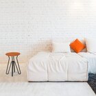 Banco Baixo Terra Com Pes De Ferro Preto/amêndoa