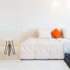 Banco Baixo Terra Com Pes De Ferro Preto/branco