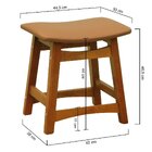 Banco Baixopuff Confort Madeira Maciça Assento Anatômico Esto