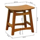 Banco Baixopuff Confort Madeira Maciça Assento Anatômico Esto