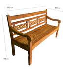 Banco Banqueta De Jardim 3 Lugares Madeira Demolição Peroba