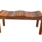 Banco Banqueta De Jardim Varanda Sala Piscina 2 Lugares Madei