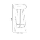 Banco Banqueta Decorativa Rubi Romero Brito