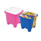 Banco Banquinho Infantil Banqueta 2 Em 1 Baú Porta Treco Brin