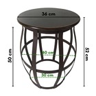 Banco Barril Tamborete De Ferro Seat Garden Para Decoração Co