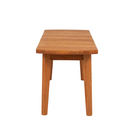 Banco Básico de Madeira de 2 lugares 43x115x38cm Yumi Marrom Naterial