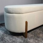 Banco Baú Organizador Estofado Orgânico Milão Peseira 1 40 Bo