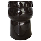 Banco Ceramica Bocal De Garrafa Preto 32 X 32 X 45 Cm