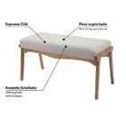 Banco Chicago Estofado - Amêndoa