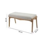 Banco Chicago Estofado - Amêndoa