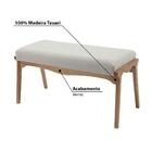 Banco Chicago Estofado - Amêndoa