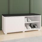 Banco Com 1 Porta E 4 Nichos - Branco