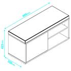 Banco Com Almofada E 1 Porta Bmu 253 - Brv Móveis