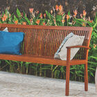 Banco Com Encosto 4 Lugares Madeira Jatoba Natural  Fitt Tram