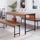 Banco Com Estrutura Aço Artetube 132x34