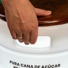 Banco Com Luminária Barril De Açúcar Coffee Time