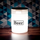 Banco Com Luminária Beer Barrel White