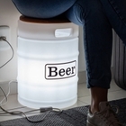 Banco Com Luminária Beer Barrel White