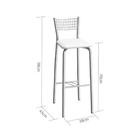 Banco Conacri Cromada E Branco