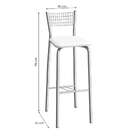 Banco Conacri Cromada E Branco