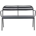 Banco de Aço 2 Lugares 118cm Cinza Naterial