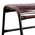 Banco De Apoio Para Os Pés Em Fio Marrom