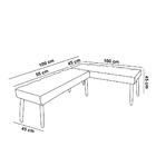 Banco De Canto Estofado Sira Suede Verde Pés Palito Castanho