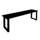 Banco De Jantar 3 Lugares Abrevitta Preto 150 Cm