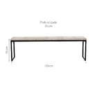 Banco De Jantar Industrial 2 Lugares Stanford Concreto E Pret