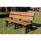 Banco De Jardim 150cm Em Madeira Plástica  Ipê