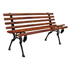Banco De Jardim Cavalo Em Ferro 9 Réguas Madeira Verniz