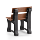 Banco De Jardim Madeira Plástica 0,60 M Marrom MBS