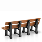 Banco De Jardim Madeira Plástica 2,0 M Marrom MBS