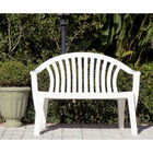 Banco De Jardim Monobloco De Plastico Leme Branco