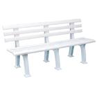 Banco De Jardim Montavel De Plastico Tramandai Branco