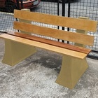 Banco De Jardim Rústico De Madeira Encosto 1 5 Metro 3 Lugare