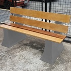 Banco De Jardim Rústico De Madeira Encosto 1 5 Metro 3 Lugare