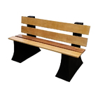 Banco De Jardim Rústico De Madeira Encosto 1 5 Metro 3 Lugare