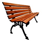 Banco De Jardim Tamanduá Em Ferro 8 Réguas Madeira Verniz