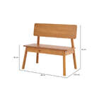 Banco De Madeira 2 Lugares Baviera - Nozes - Meu Móvel De Mad