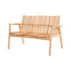 Banco De Madeira 2 Lugares Flutua - Mel - Meu Móvel De Madeira