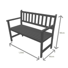 Banco De Madeira 2 Lugares Para Jardim E Varanda Colorido Suz