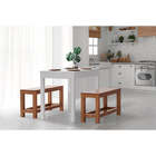 Banco De Madeira 2 Lugares Puerto - Nozes - Meu Móvel De Made