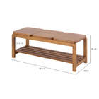 Banco De Madeira 3 Lugares Natu - Nozes - Meu Móvel De Madeira